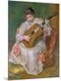 Woman with Guitar, 1897-Pierre-Auguste Renoir-Mounted Giclee Print