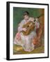 Woman with Guitar, 1897-Pierre-Auguste Renoir-Framed Giclee Print