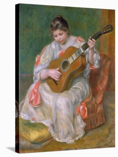 Woman with Guitar, 1897-Pierre-Auguste Renoir-Stretched Canvas