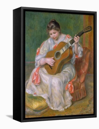 Woman with Guitar, 1897-Pierre-Auguste Renoir-Framed Stretched Canvas