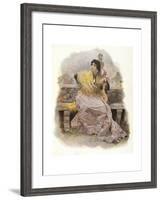 Woman with Guitar, 1904-null-Framed Giclee Print