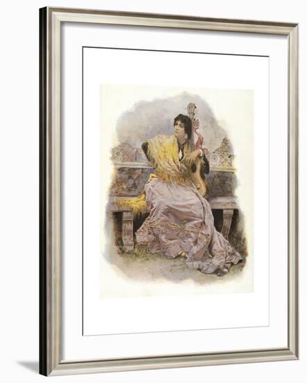 Woman with Guitar, 1904-null-Framed Giclee Print