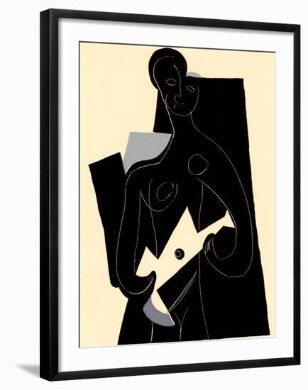 Woman with Guitar, c.1924-Pablo Picasso-Framed Serigraph