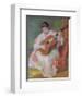 Woman with Guitar-Pierre-Auguste Renoir-Framed Art Print