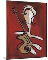 Woman with Guitar-Christian Pavlakis-Mounted Giclee Print