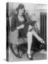 Woman with Gun in Her Garter Photograph-Lantern Press-Stretched Canvas