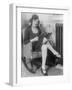 Woman with Gun in Her Garter Photograph-Lantern Press-Framed Art Print