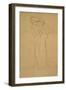 Woman with Hands Folded-Gustav Klimt-Framed Giclee Print