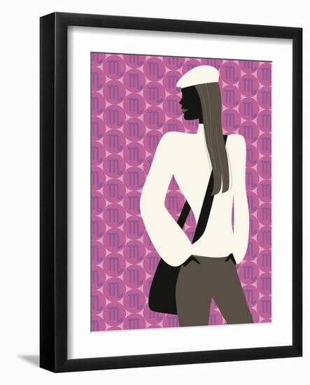 Woman with Hands in Pockets-null-Framed Giclee Print