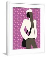 Woman with Hands in Pockets-null-Framed Giclee Print