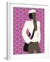 Woman with Hands in Pockets-null-Framed Giclee Print