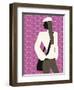 Woman with Hands in Pockets-null-Framed Giclee Print