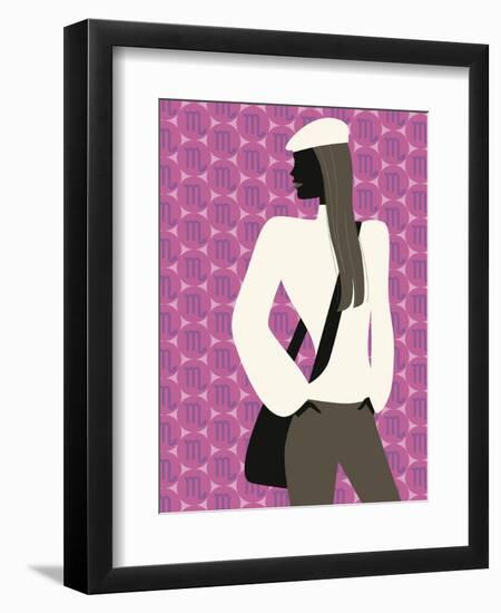 Woman with Hands in Pockets-null-Framed Giclee Print