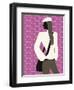 Woman with Hands in Pockets-null-Framed Giclee Print