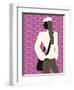 Woman with Hands in Pockets-null-Framed Giclee Print