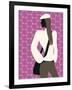 Woman with Hands in Pockets-null-Framed Giclee Print