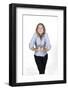 Woman with Hands on Stomach-Bojan Brecelj-Framed Photographic Print