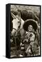 Woman with Horse, Mexican Charra-null-Framed Stretched Canvas