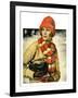 "Woman with Ice Skates,"February 5, 1927-Edna Crompton-Framed Giclee Print