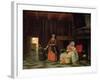 Woman with Infant, Serving Maid with Child-Pieter de Hooch-Framed Giclee Print