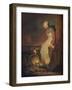 'Woman with Kitten', 18th century-Jean-Simeon Chardin-Framed Giclee Print