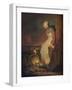 'Woman with Kitten', 18th century-Jean-Simeon Chardin-Framed Giclee Print