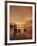 Woman with lamp and baskets on the beach, Phuket, Thailand-Luca Tettoni-Framed Photographic Print