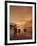 Woman with lamp and baskets on the beach, Phuket, Thailand-Luca Tettoni-Framed Photographic Print