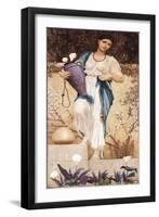 Woman with Lillies, 1876-Thomas Armstrong-Framed Giclee Print