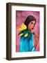 Woman with Lily-Raissa Oltmanns-Framed Photographic Print