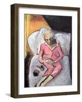 Woman with Lipstick-Julie Held-Framed Giclee Print