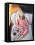 Woman with Lipstick-Julie Held-Framed Stretched Canvas