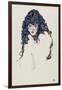 Woman with Long Hair, 1914-Egon Schiele-Framed Giclee Print