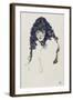 Woman with Long Hair, 1914-Egon Schiele-Framed Giclee Print