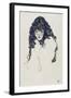 Woman with Long Hair, 1914-Egon Schiele-Framed Giclee Print