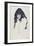 Woman with Long Hair, 1914-Egon Schiele-Framed Premium Giclee Print