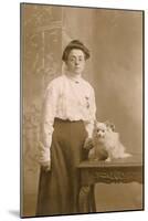 Woman with Long Hair Chihuahua-null-Mounted Photographic Print