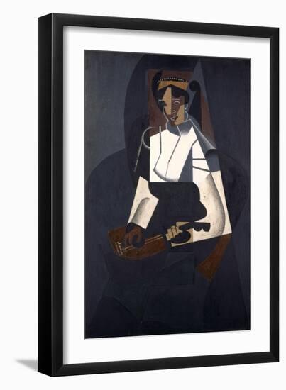 Woman with Mandolin, after Corot, 1916-Juan Gris-Framed Giclee Print