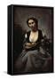 Woman with Mandolin-Jean-Baptiste-Camille Corot-Framed Stretched Canvas