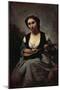 Woman with Mandolin-Jean-Baptiste-Camille Corot-Mounted Giclee Print