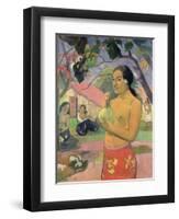 Woman with Mango, 1893-Paul Gauguin-Framed Giclee Print