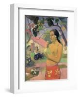 Woman with Mango, 1893-Paul Gauguin-Framed Giclee Print