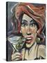 Woman with Martini-Tim Nyberg-Stretched Canvas