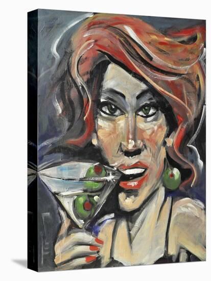 Woman with Martini-Tim Nyberg-Stretched Canvas