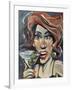 Woman with Martini-Tim Nyberg-Framed Giclee Print