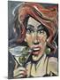 Woman with Martini-Tim Nyberg-Mounted Giclee Print