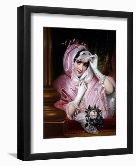 Woman with Mask, 1843-Joseph Desire Court-Framed Giclee Print