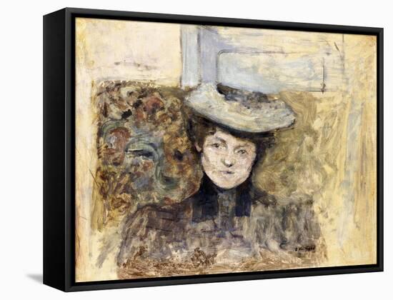 Woman with Netted Hat; Femme Au Chapeau De Tulle, C.1901-03-Edouard Vuillard-Framed Stretched Canvas