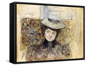 Woman with Netted Hat; Femme Au Chapeau De Tulle, C.1901-03-Edouard Vuillard-Framed Stretched Canvas