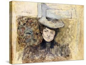 Woman with Netted Hat; Femme Au Chapeau De Tulle, C.1901-03-Edouard Vuillard-Stretched Canvas